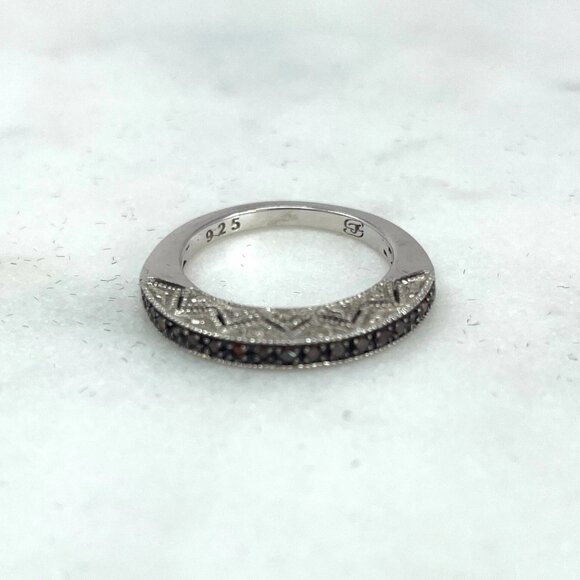 Michael Drechsler MDJ Mocha Diamond 0.16 CTW Sterling Silver 925 Ring, Size 5 - Picture 6 of 12